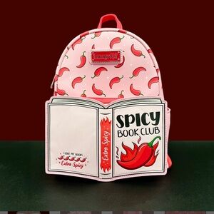 Loungefly Spicy Book Club Mini Backpack